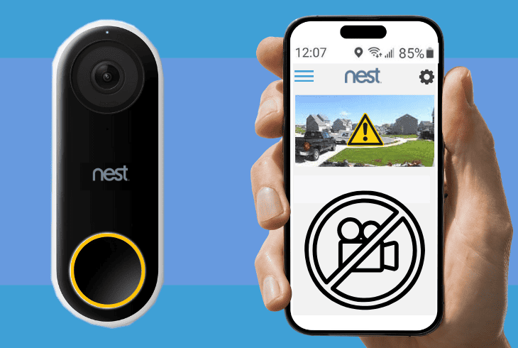 nest doorbell not recording video