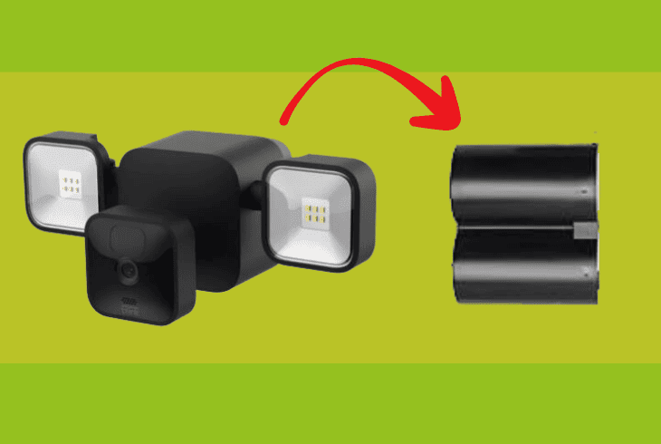 checking the power supply of floodlight camera