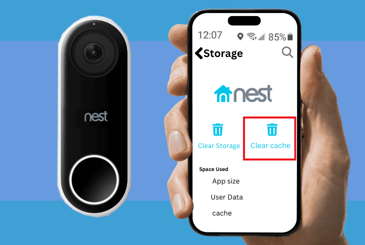 clearing the nest app cache on your device