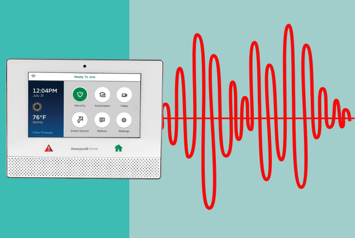 honeywell security system beeping