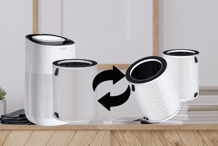 replacing filter of air purifier