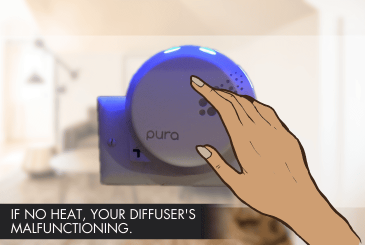 performing a heating test on your diffuser