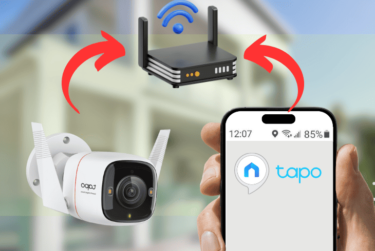 connecting your camera to the same wifi network