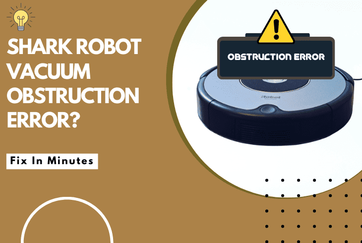 shark robot vacuum obstruction error