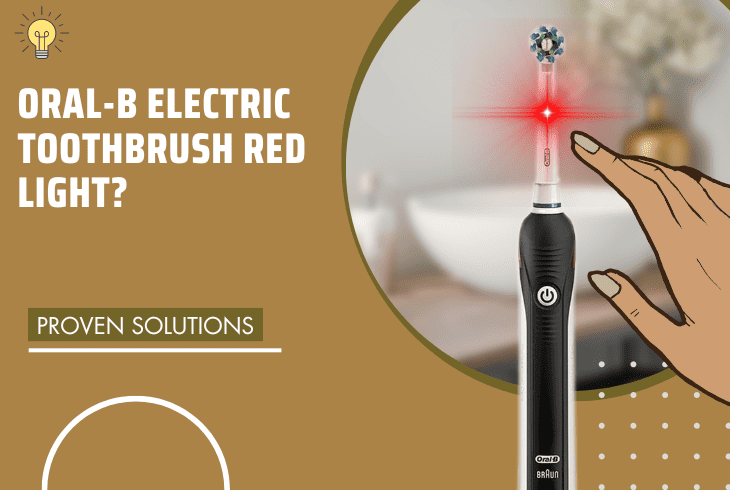 oral-b electric toothbrush red light