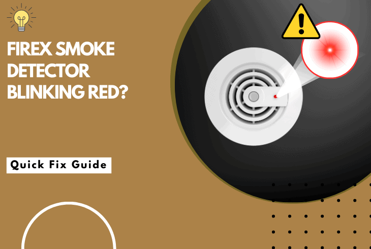 firex smoke detector blinking red