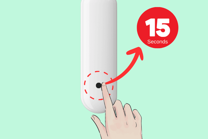 factory reset the simplisafe doorbell