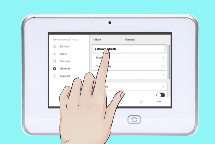 update the vivint panel firmware