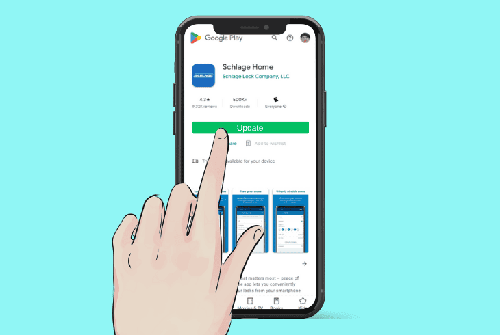 update the schlage home app