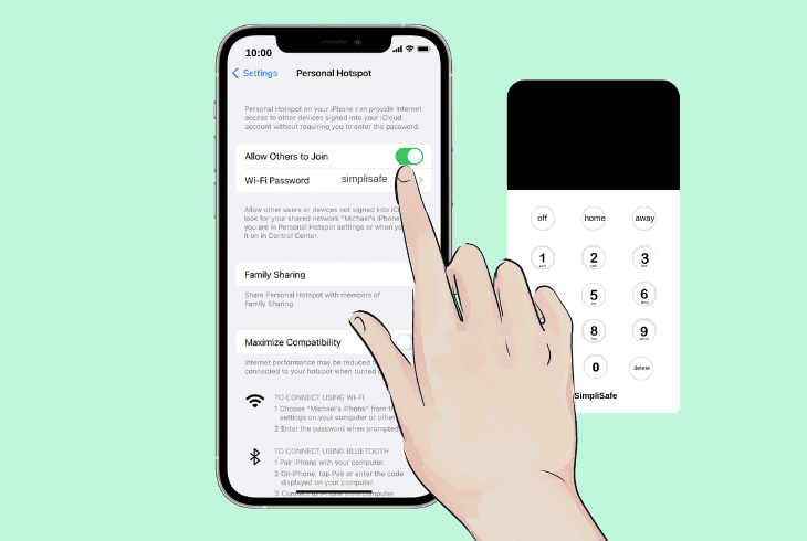 SimpliSafe Keypad Offline? - (7 Proven Solutions) 7 mobile hotspot on apple’s ios