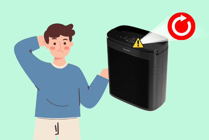 honeywell purifier filter light not resetting