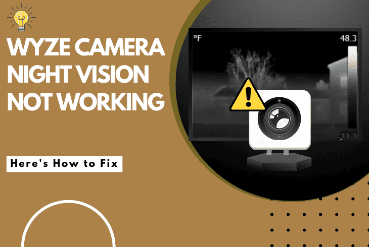 wyze camera night vision not working