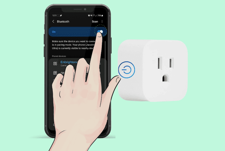 Enbrighten Smart Plug Offline? (Get It Online Now!) 4 activate bluetooth on your phone