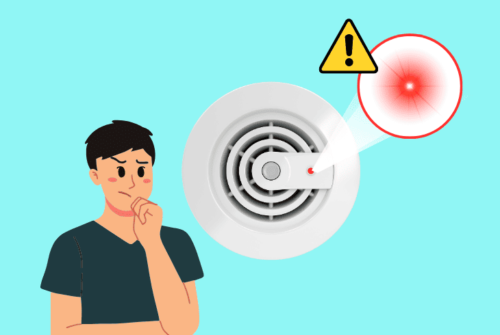 FireX Smoke Detector Blinking Red? (Quick Fix Guide) 2 firex smoke detector red every 10 seconds
