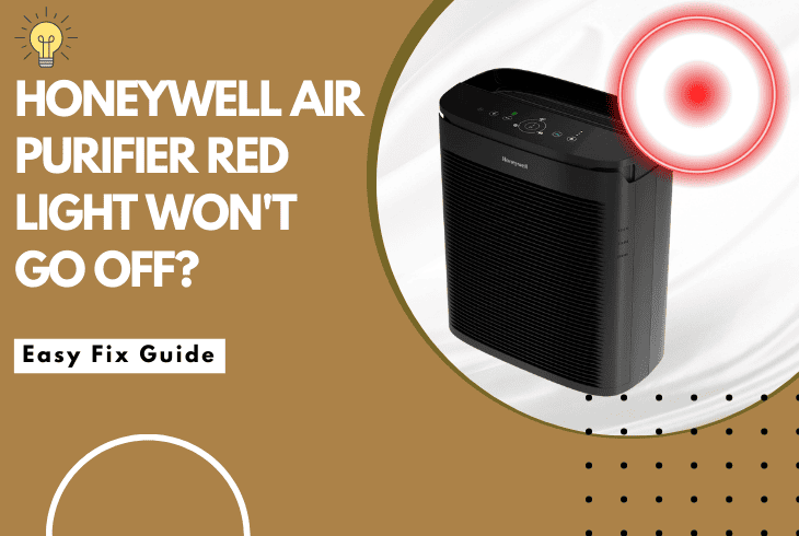 honeywell air purifier red light won't go off