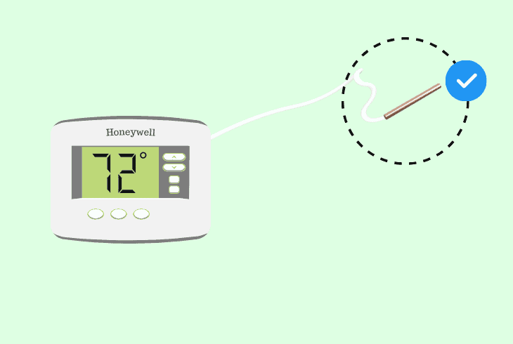 check the room temperature sensor