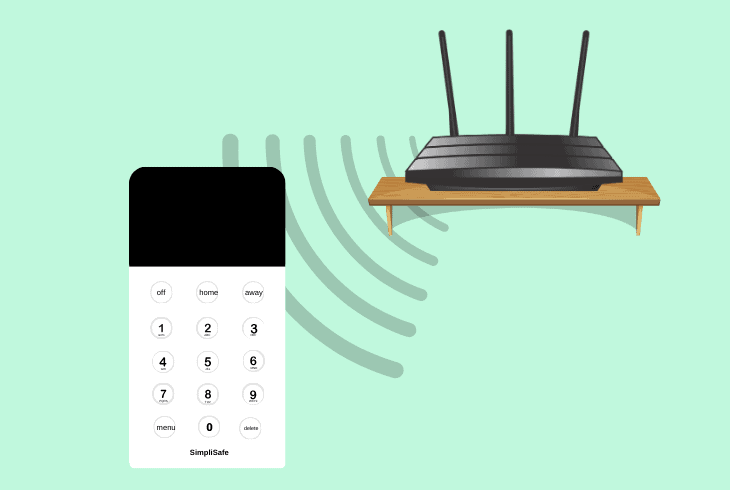 position the keypad away from wifi