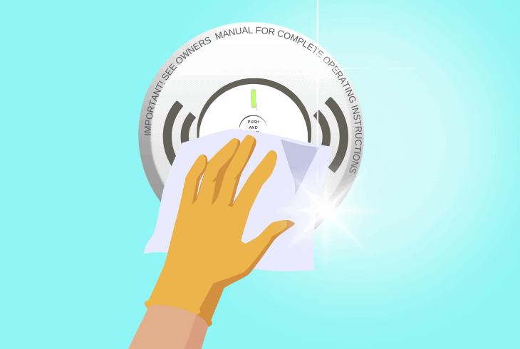 clean the alarm